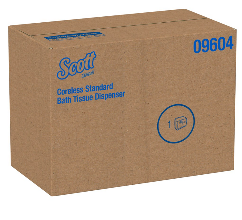 09604 Distributeur de papier hygiénique à rouleau simple sans noyau Scott® Essential