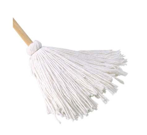 Cotton Yacht Mop with 54" Wood Handle - 8oz