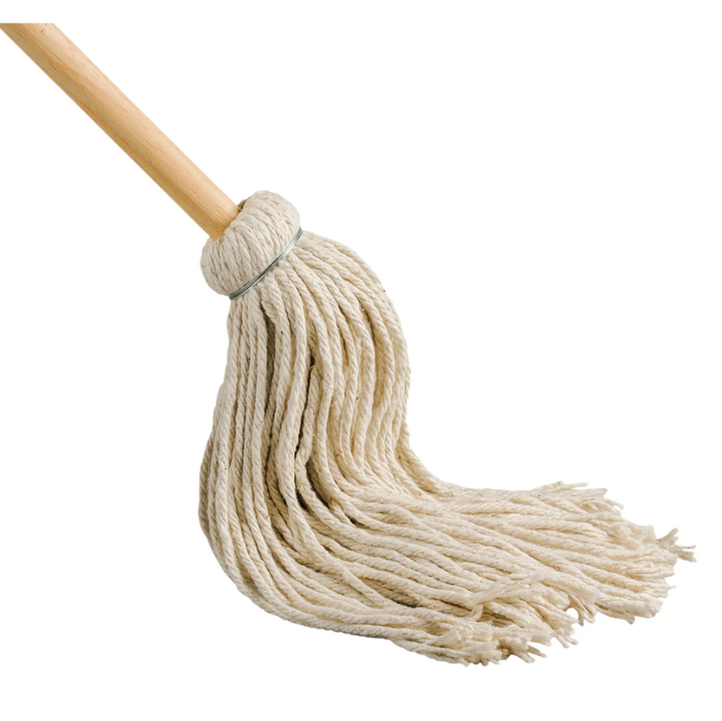 Cotton Yacht Mop with 48" Wood Handle - 8oz