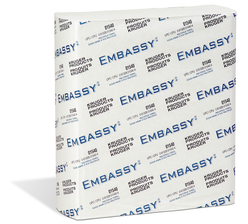 01540 Serviette à plis multiples Embassy® (12 x 334s)