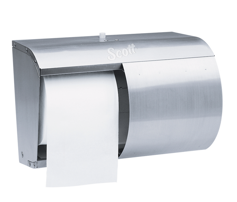 09606 Scott® Essential Coreless Single Roll Toilet Paper Dispenser - Stainless Steel
