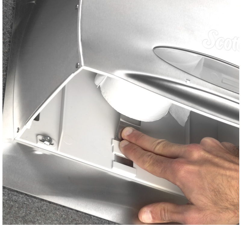 09601 Scott® Pro Jumbo Roll Coreless Toilet Paper Dispenser - Stainless Steel