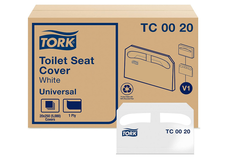 TC0020 Toilet Seat Covers - White (5000/cs)