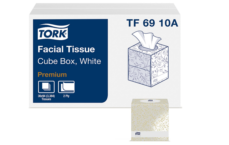 TF 69 10A Premium Facial Tissue Cube Box 2-Ply 94s (36/cs)