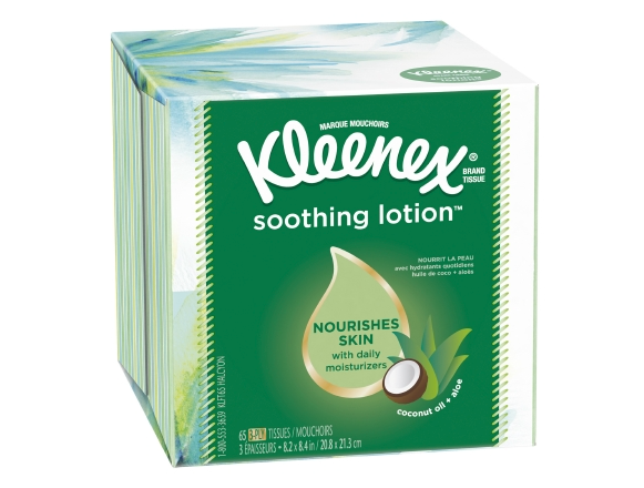 Kleenex® 49974 - Soft Lotion Facial Tissue with Vitamin E (65ct)