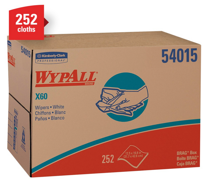54015 Boîte WipAll® X60 en tissu et papier Wiper Brag™ (252 unités)