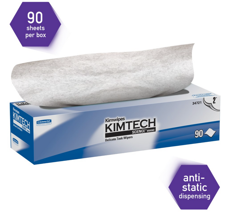 KIMTECH 34721 Kaydry® EX-L Low Lint Wiper Pop-Up Box 15" x 17" (15 x 90s)