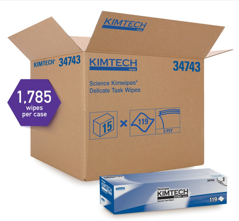 Kimtech Science™ Kimwipes™ 34743 - Boîte Pop-Up® de lingettes pour tâches délicates (15 x 119s)