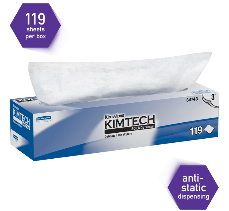 Kimtech Science™ Kimwipes™ 34743 - Delicate Task Wipes Pop-Up® Box (15 x 119s)