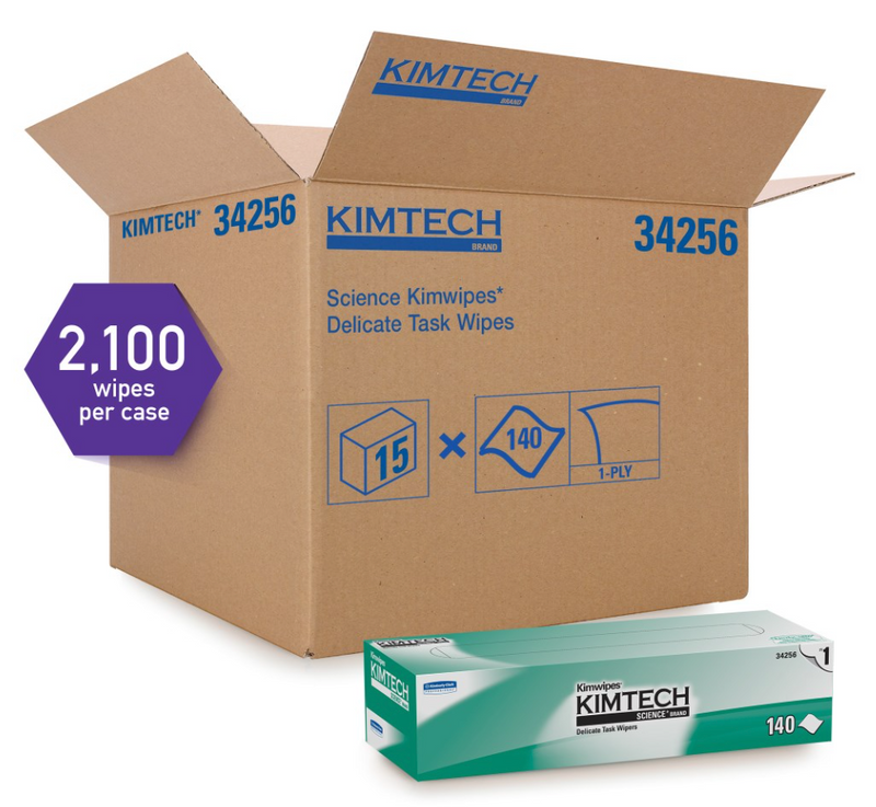 34256 Kimtech Science™ Kimwipes™ - Delicate Task Wipes Pop-Up® Box 140s (15/cs)
