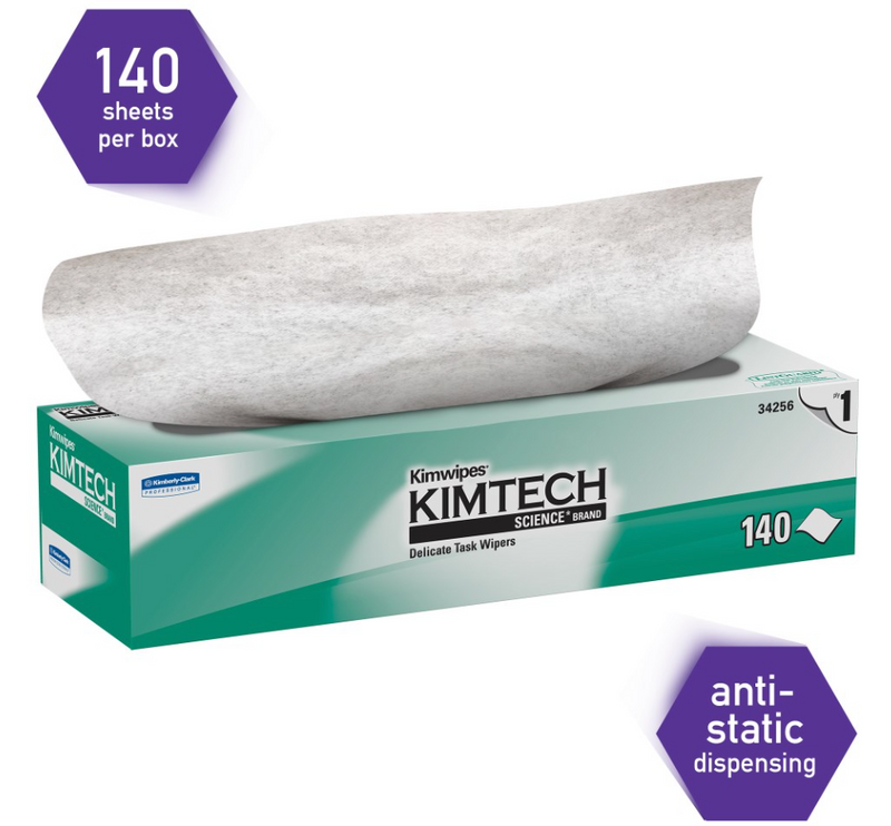 34256 Kimtech Science™ Kimwipes™ - Delicate Task Wipes Pop-Up® Box 140s (15/cs)