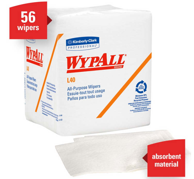 WYPALL* L40 05701 - Soft All-Purpose DRC Wipers (18 x 56s)