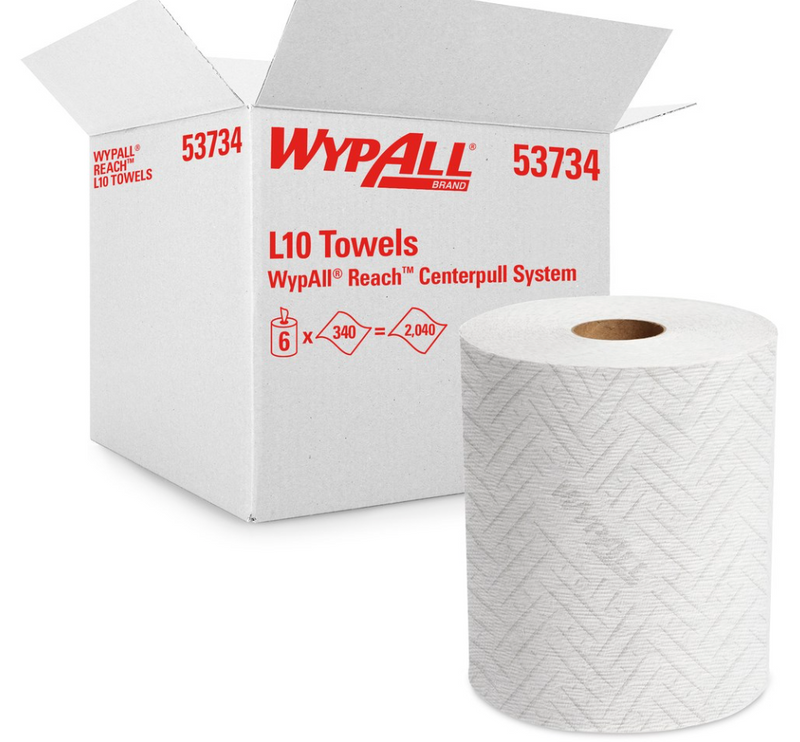 Essuie-mains à tirage central WypAll® 53734 Reach™ Towel System (6 x 340s)