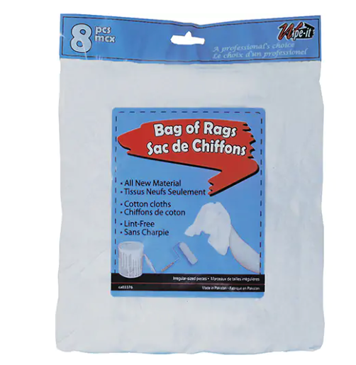 New Material Cotton Wiping Rags (8-Pack)
