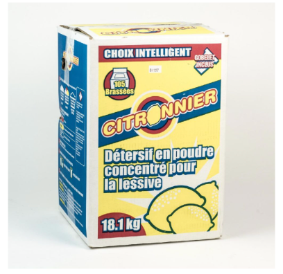 CITRONNIER Concentrated Laundry Detergent Powder in Box (18kg)