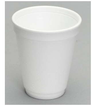 800M Fibrecan Foam Drinking Cups - 8oz (1000/cs)