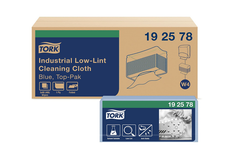 192578 Industrial Low-Lint Cleaning Cloth (5 x 80ct)