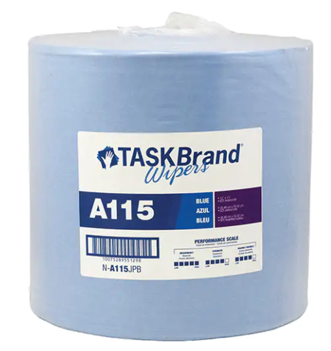 TaskBrand® A115 Heavy-Duty Advanced Performance Wipers - 13" x 12" Blue (825s)