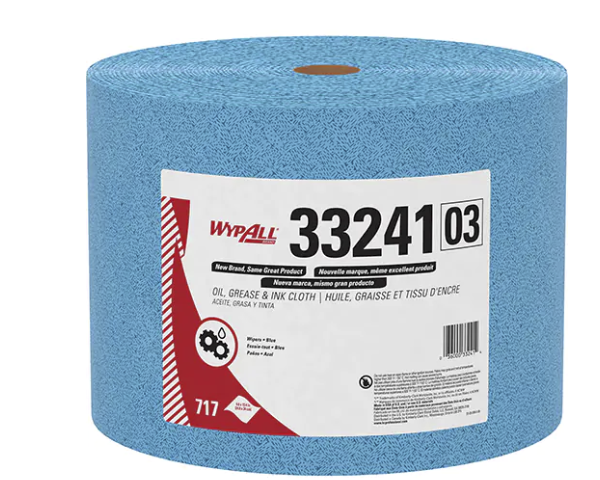 WypAll® Oil Grease & Ink Specialty Cloth Jumbo Roll (717s)