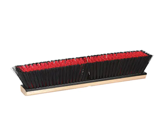 Coarse/Medium Combination Push Broom Head PVC Bristles 24"