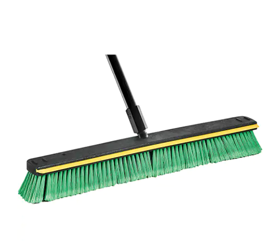 Medium Squeegee Broom with 60" Handle PVC Bristles 24"