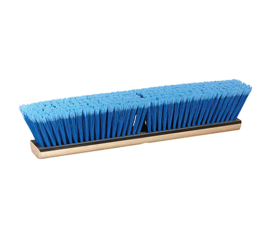 Flagged Fine Push Broom Head PVC Bristles 18"