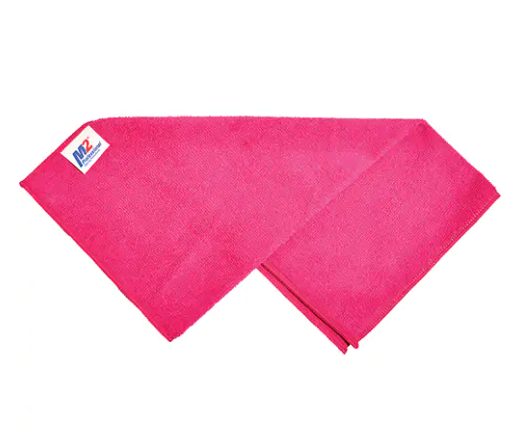 Microfibre Cleaning Cloths 16" x 16" Pink (12-Pack)