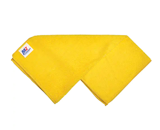 Microfibre Cleaning Cloths 16" x 16" Yellow (12-Pack)
