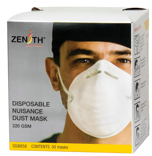 Masques anti-poussière nuisibles (paquet de 50)
