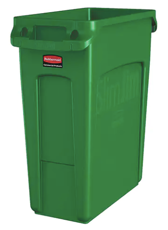 Slim Jim® Polyethylene Waste Container 16 US Gal. Cap.