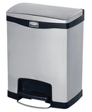 Poubelle à pédale en acier inoxydable Slim Jim® 8 Gal.