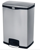 Poubelle à pédale en acier inoxydable Slim Jim® 24 Gal.