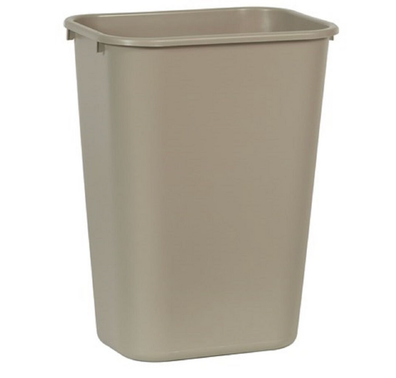 Soft Deskside Waste Basket - Beige 41 QT.