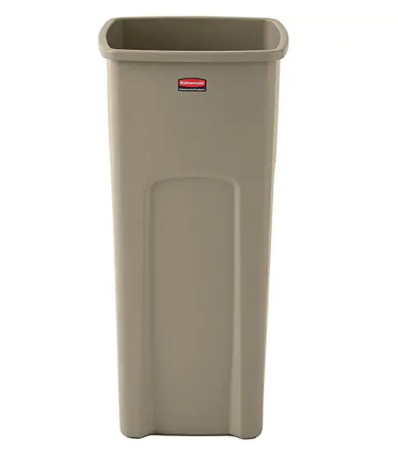 Untouchable® Waste Container - Beige 23 Gal.
