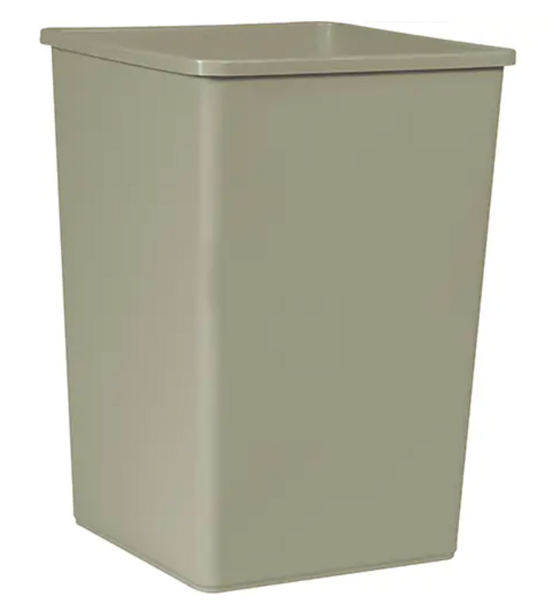 Untouchable® Square Polyethylene Containers - Beige 50 Gal.