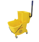 Seau et essoreuse Combo Presse latérale 24,6 L - Jaune (26 Quart)