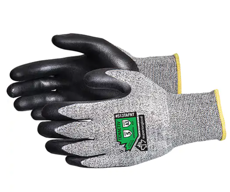 Cut-Resistant Gloves 13 Gauge - Foam Nitrile Coated TenActiv™ Shell (Size 12)