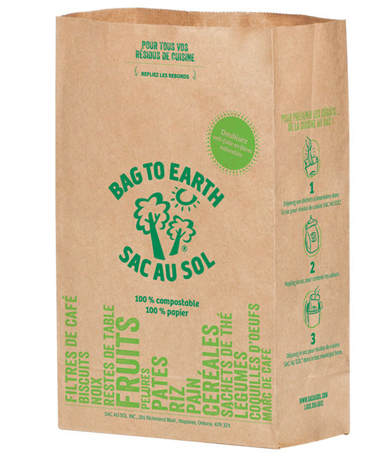 Bag to Earth Food Waste Paper Bags (30-pack)