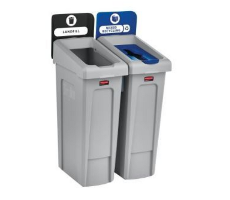 Slim Jim® - Recycling Station 2 stream - landfill/mixed recycling