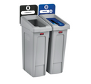 Slim Jim® - Recycling Station 2 stream - décharge/Papier