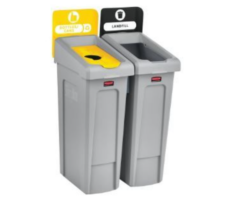 Slim Jim® - Recycling Station 2 stream - landfill/bottles & cans