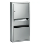 2291-110000 Universal Hand Towel Dispenser with Waste Receptacle Combination