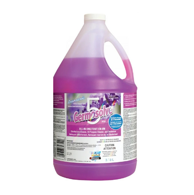 Germosolve 5 - Lavander Disinfectant cleaner (3.78L)