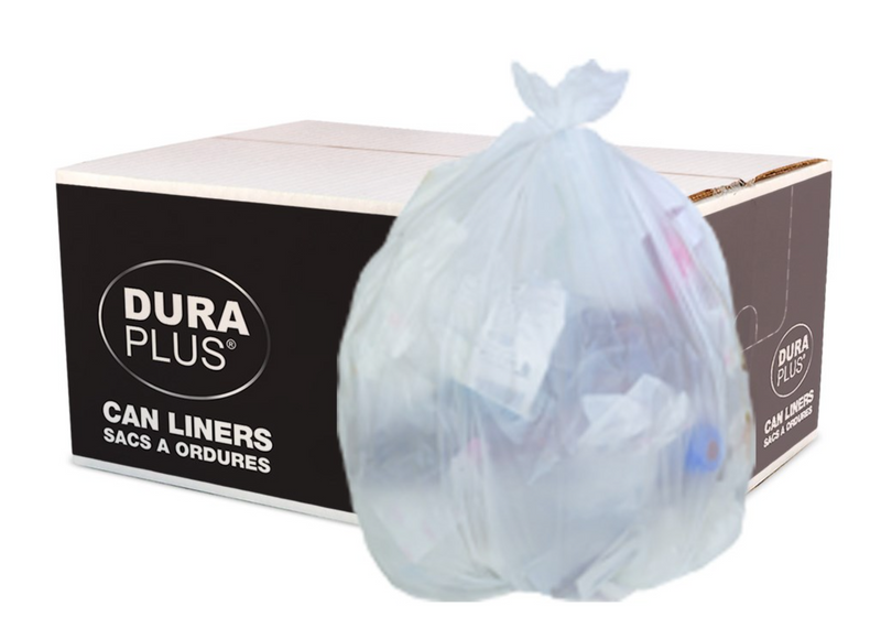 Garbage Bags 20" x 22" White - Utility (500/cs)