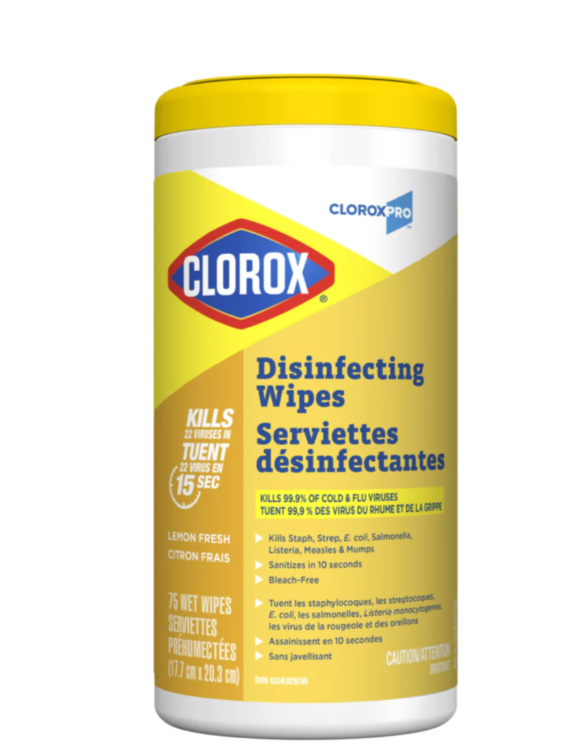 Lingettes désinfectantes et nettoyantes commerciales Clorox Pro (75 ct)