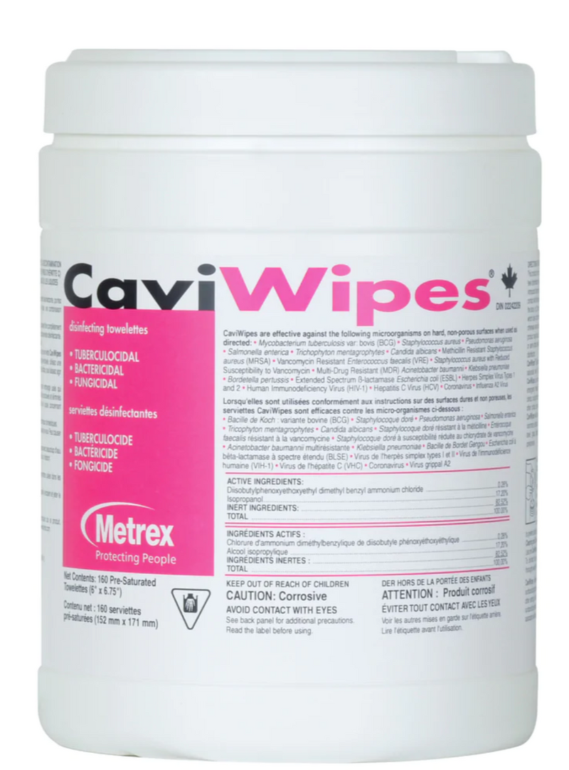CaviWipes™ Surface Disinfecting Towelettes 6" x 6.75" (160ct)