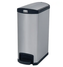 Poubelle à pédale en acier inoxydable Slim Jim® 13 Gal.