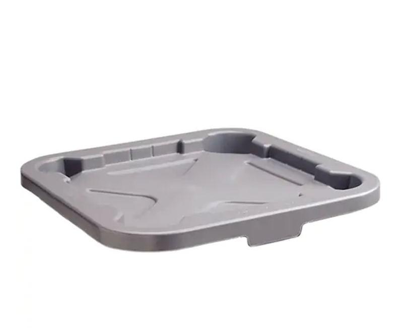 Square Brute® Plastic/Polyethylene Flat Lid Tops Fits Container Size: 24" x 24"