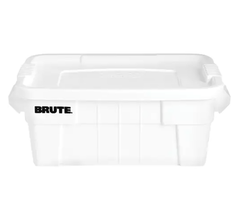 Brute® Storage Tote with Lid 16.75" D x 27.5" W x 10.75" H 112 llbs. Cap