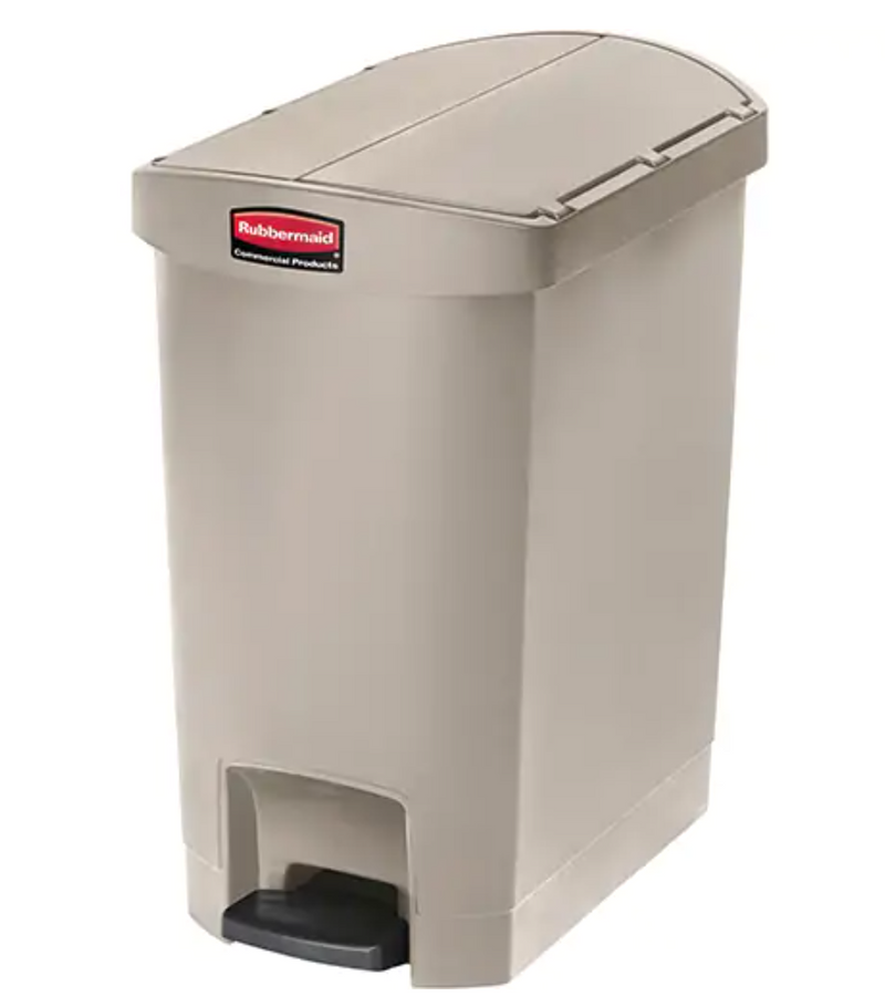Slim Jim® Resin Step-On Waste Container 8 Gal. Capacity